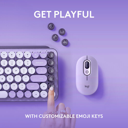 Logitech POP Keys Mechanical Wireless Keyboard - Cosmos Logitech POP Keys Mechanical Wireless Keyboard - Cosmos